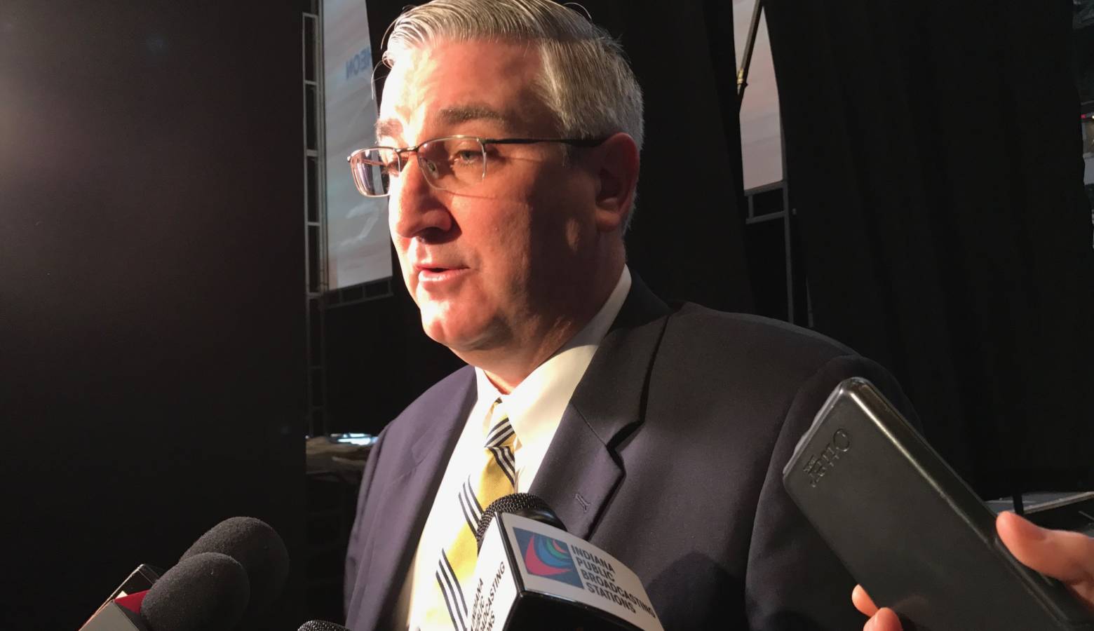 Gov. Eric Holcomb (R-Indiana) has previously evaded any commitment to releasing internal analysis of the impact federal health care legislation will have on Indiana. (Brandon Smith/IPB News)