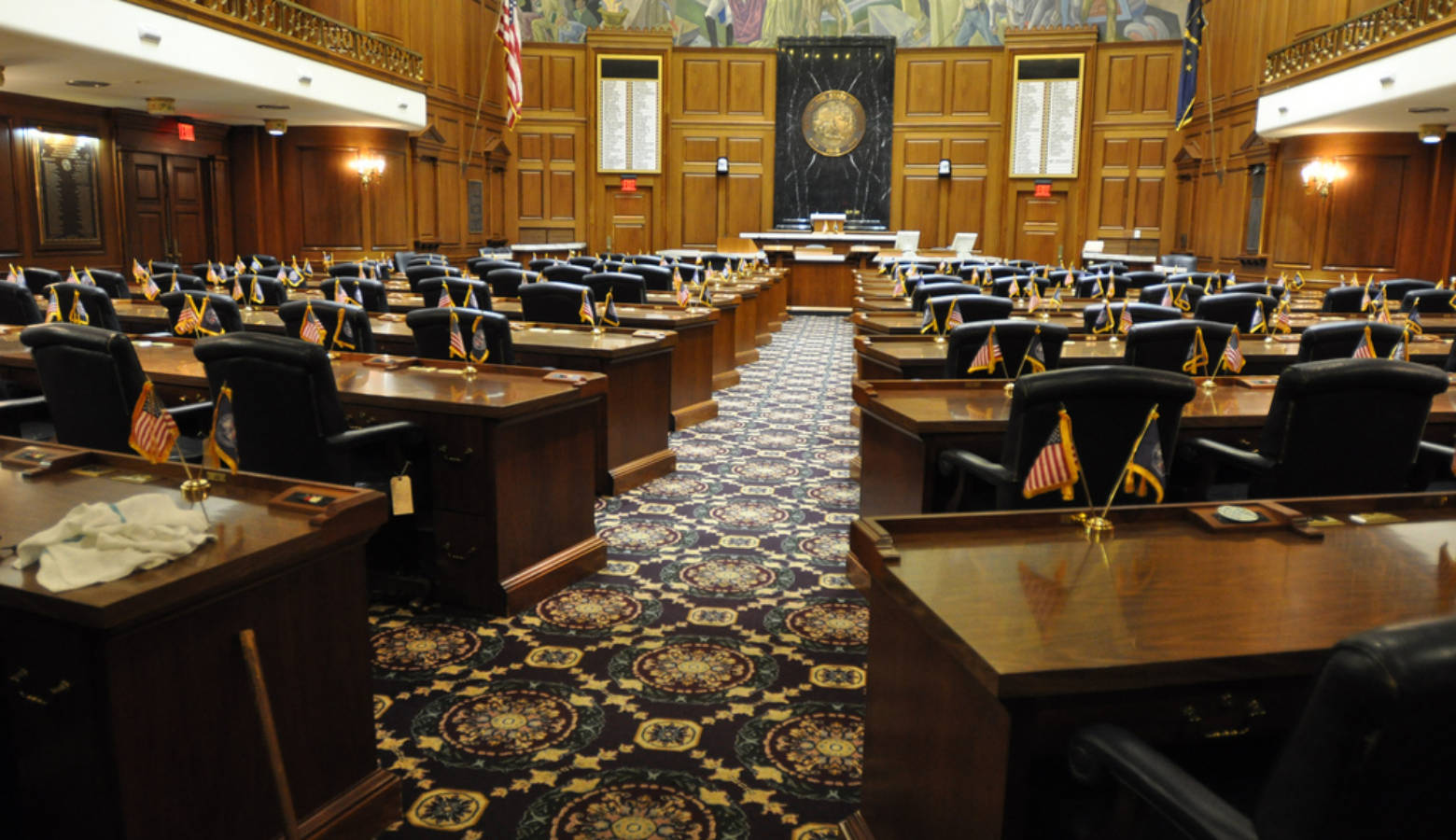 The House chamber of the Indiana Statehouse. (Credit: Shawna Pierson/flickr)