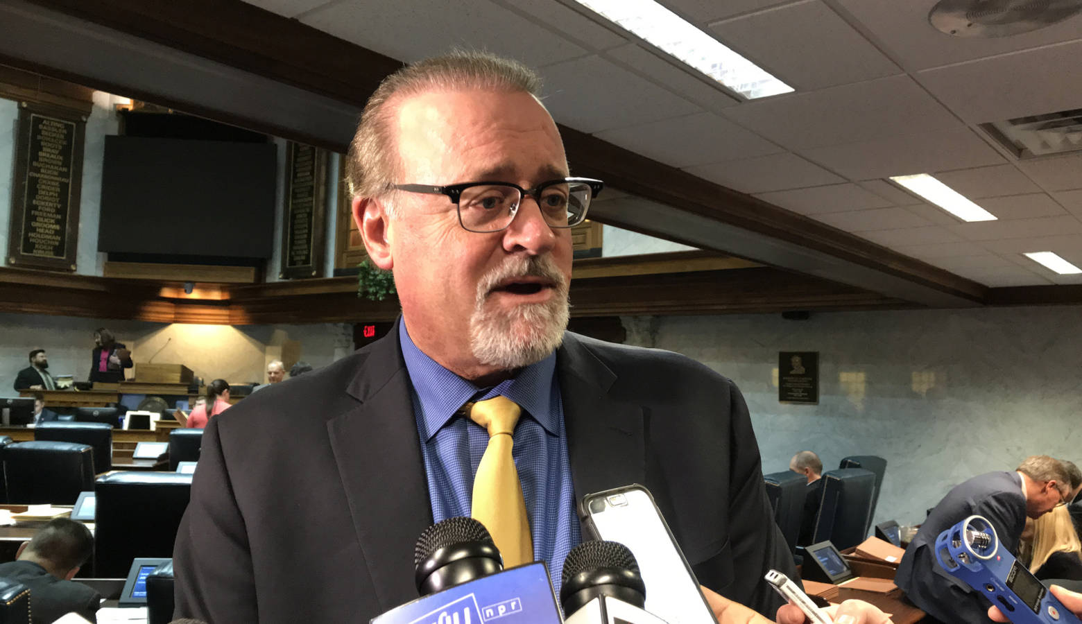 Sen. David Long says he has doubts about a measure to eliminate background checks at all gun purchases for some Indiana gun license holders. (Brandon Smith/IPB News)