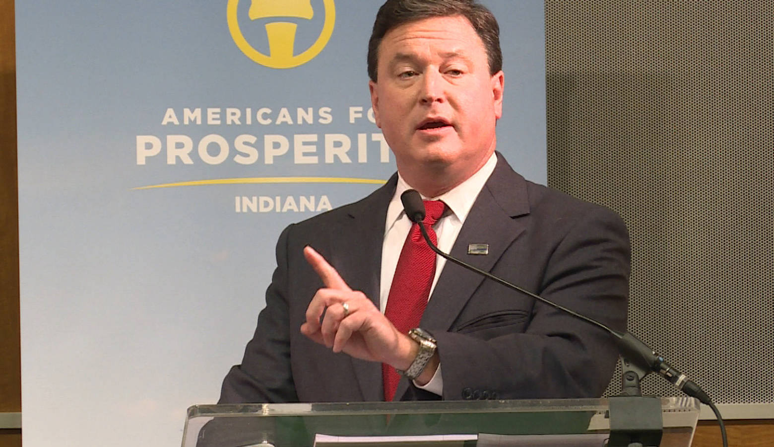 Rep. Todd Rokita (R-Brownsburg) reversed a previous decision, announcing Tuesday he will participate in a Senate GOP primary debate organized by the nonpartisan Indiana Debate Commission. (WFIU/WTIU)