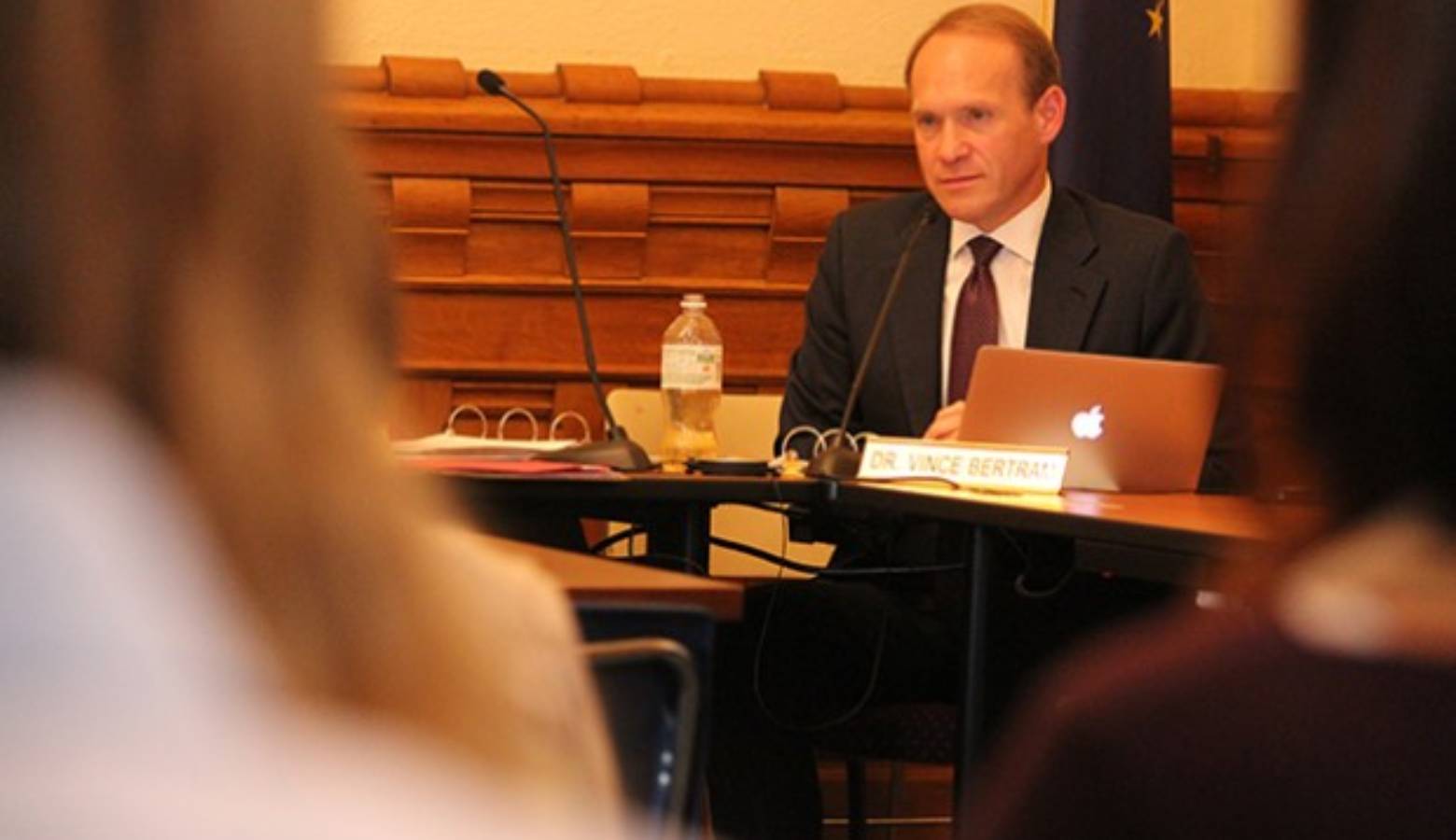 Project Lead The Way President and CEO Dr. Vince Bertram was a member of the Indiana State Board of Education after being appointed by former Governor Mike Pence in 2015. (Rachel Morello/StateImpact)