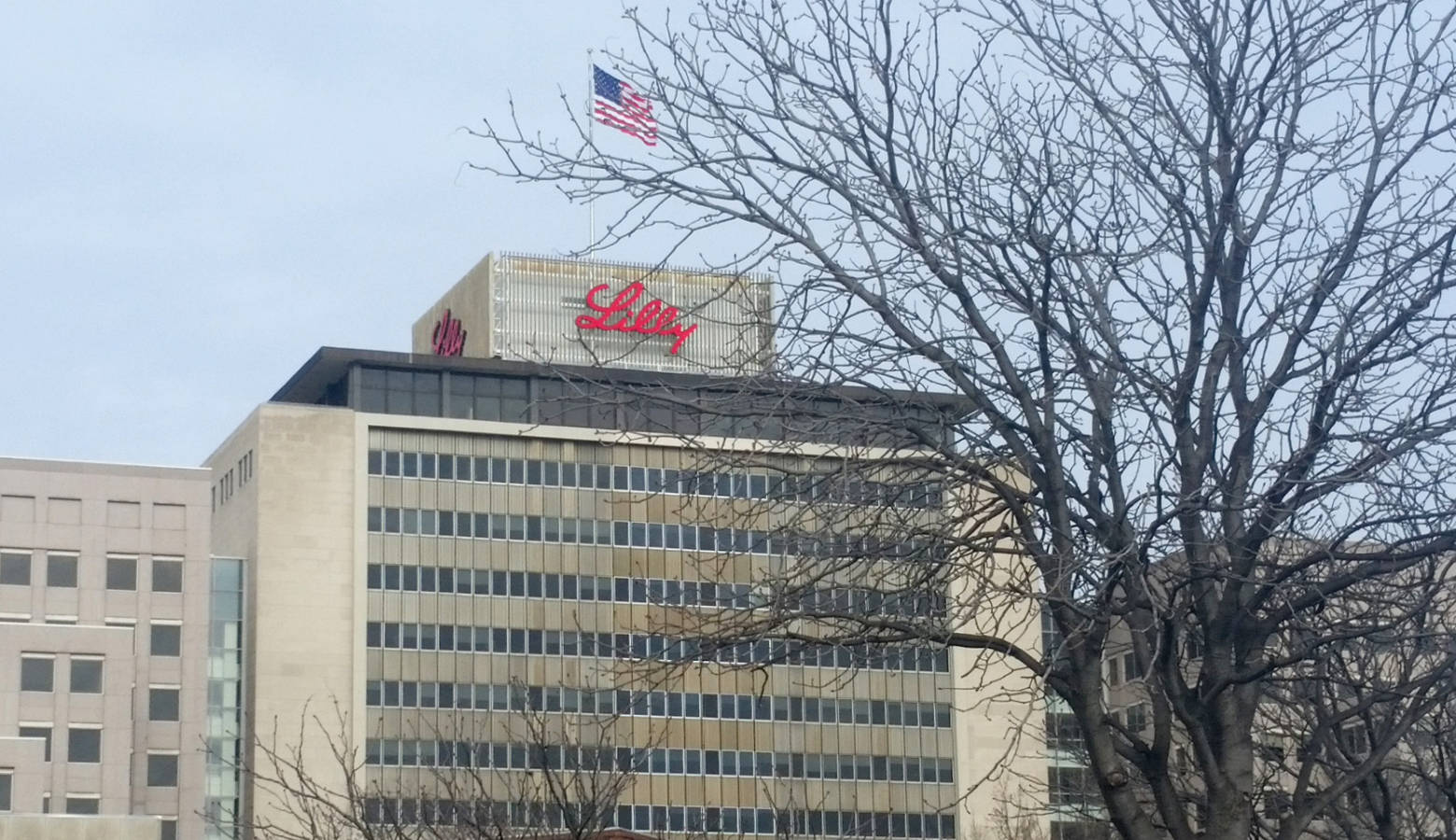 Eli Lilly's headquarters in Indianapolis. (Lauren Chapman/IPB News)