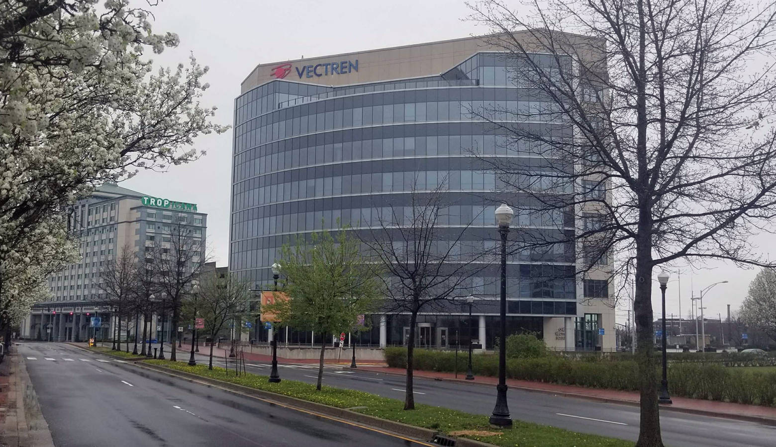 Vectren's headquarters in Evansville. (Samantha Horton/IPB News)