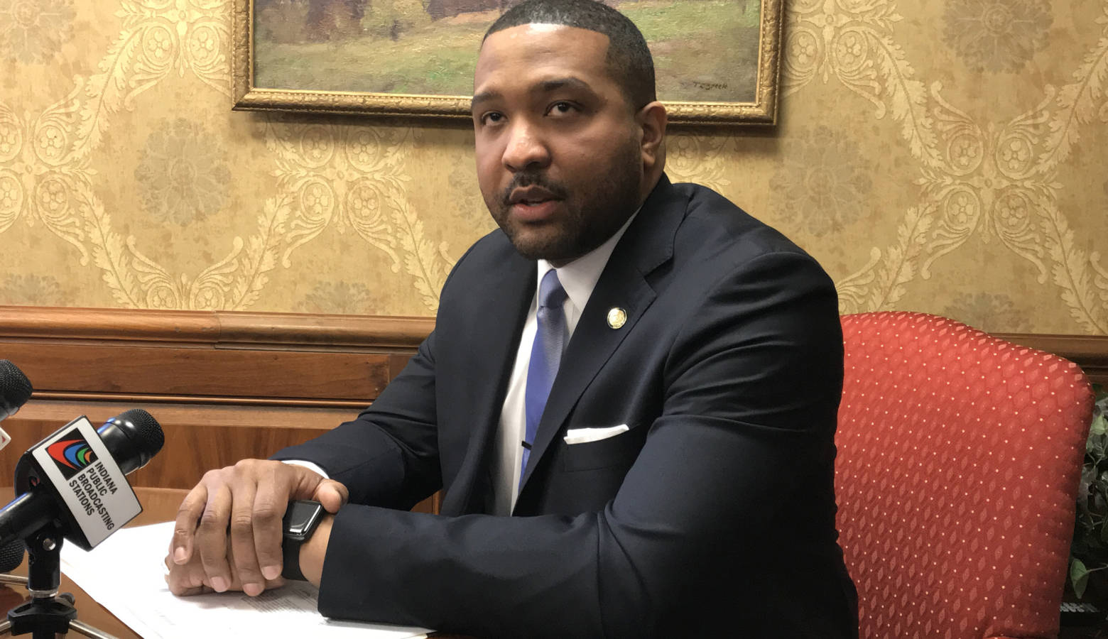 Sen. Eddie Melton (D-Gary) formed an exploratory committee for a gubernatorial bid. (FILE PHOTO: Brandon Smith/IPB News)