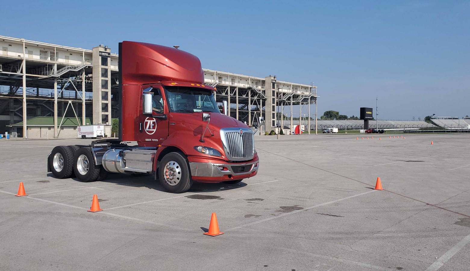 ZF Friedrichshafen AG offered several demonstrations of its autonomous technology at the SAE International's COMVEC conference. (Samantha Horton/IPB News)