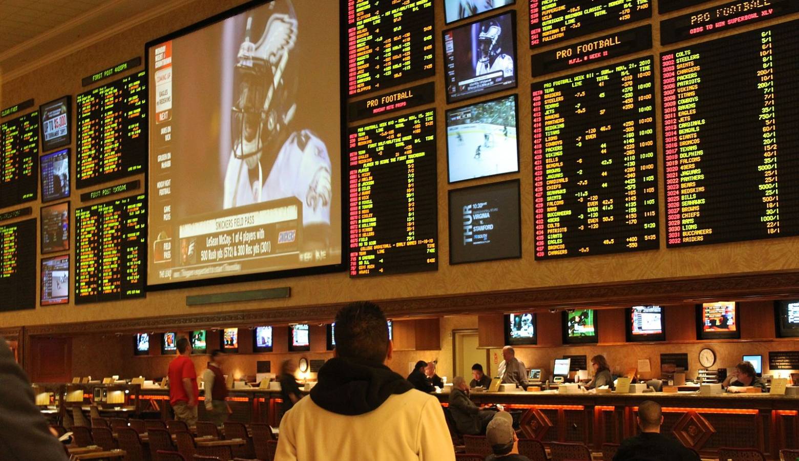 A Las Vegas sportsbook. (Baishampayan Ghose/Wikimedia Commons)