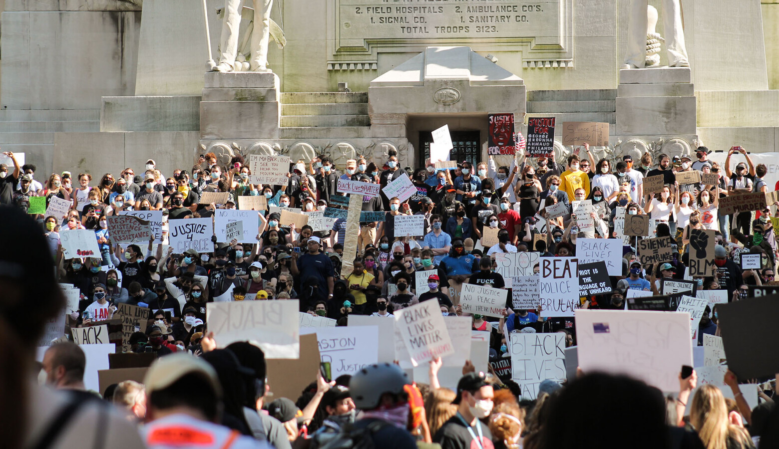 Indianapolis Scenes of Protest, Riot, CleanUp, And Demanding Police