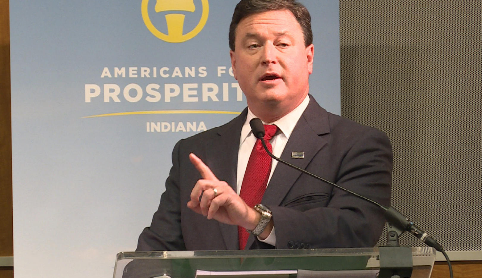 Todd Rokita served two terms as Secretary of State and four in Congress before an unsuccessful bid for U.S. Senate. (WFIU/WTIU)