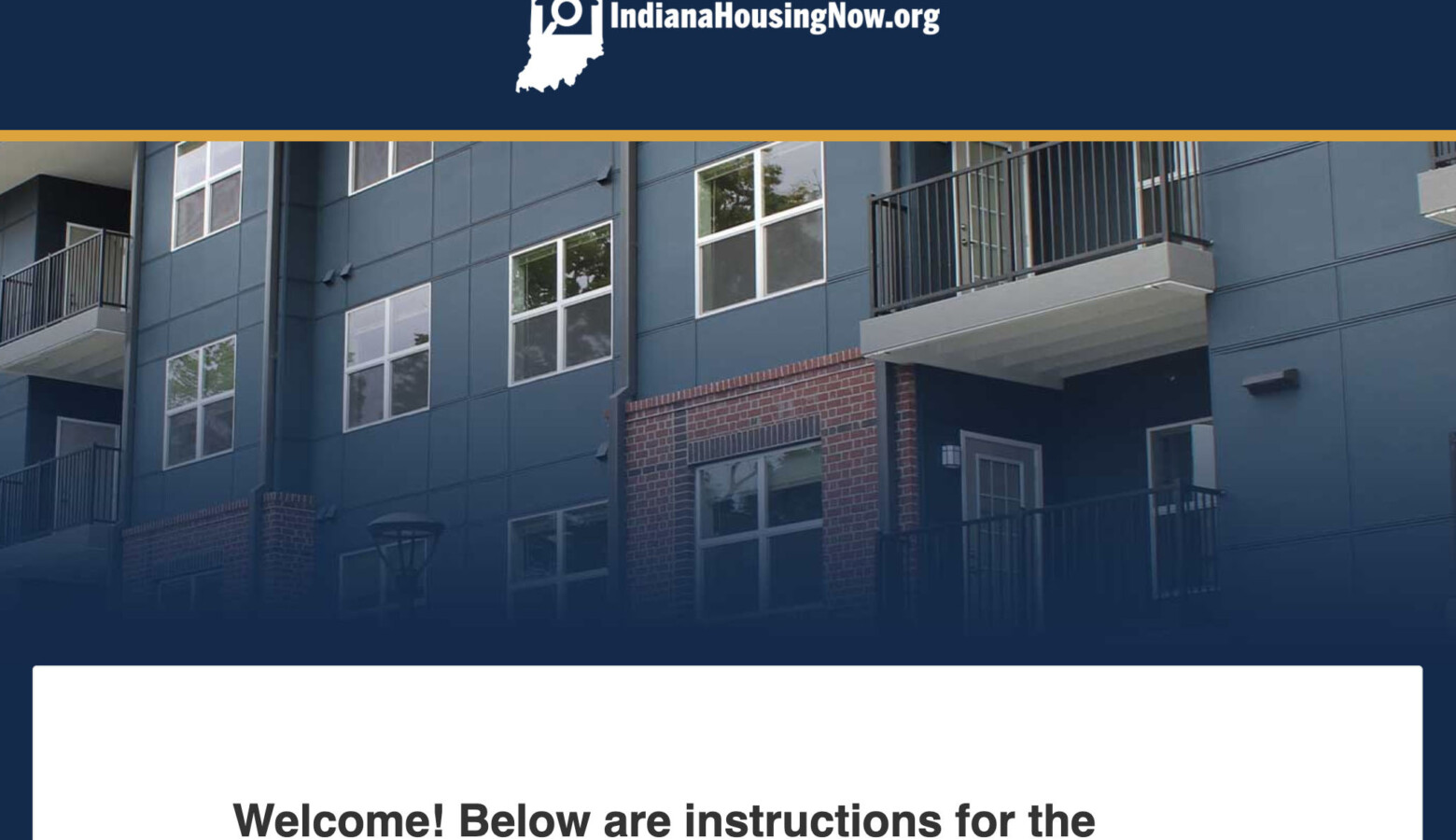 Indiana renters in 91 counties can apply for assistance at IndianaHousingNow.org – Marion County has its own rental assistance program. (Screenshot of IndianaHousingNow.org)