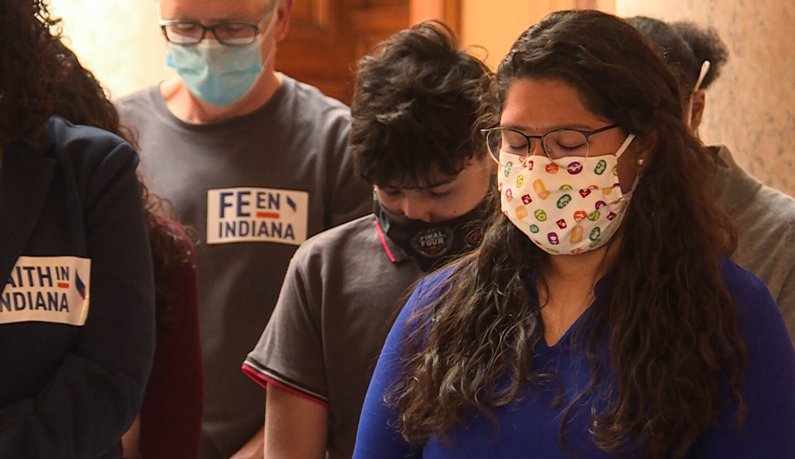 Members of Faith In Indiana gathered at the Statehouse Tuesday to advocate for gun violence intervention and a summer study committee for driving cards. (Lauren Chapman/IPB News)