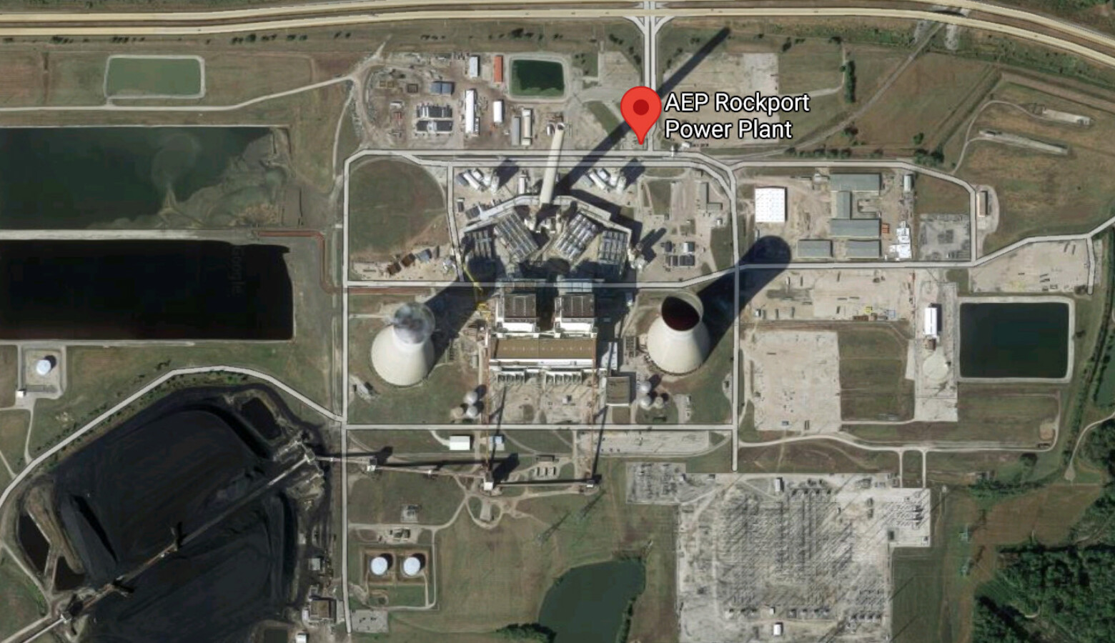 The Rockport coal plant in Spencer County (Courtesy of Google Maps)