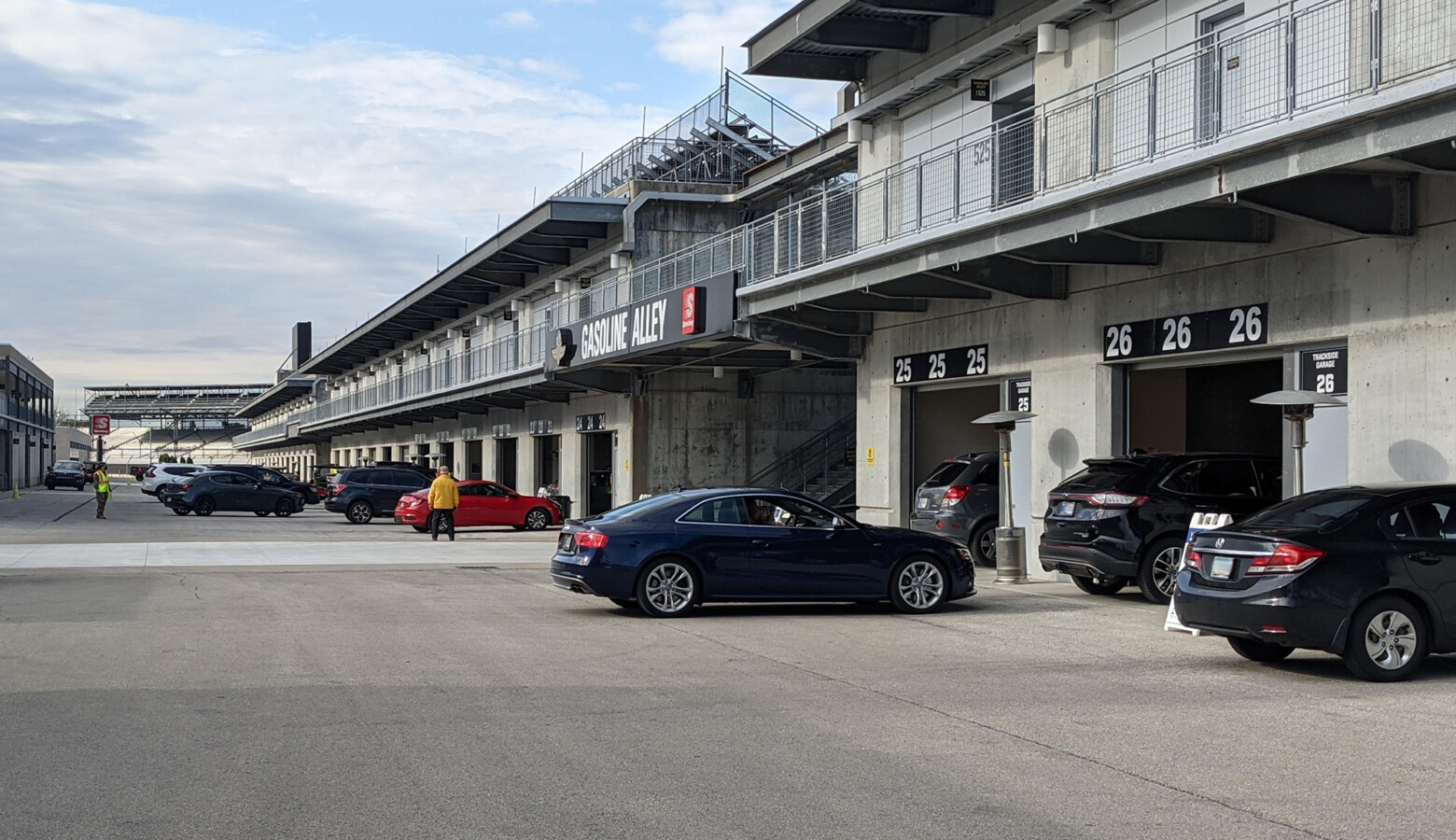 Hoosiers with appointments at the Indianapolis Motor Speedway received Moderna vaccines on Tuesday, after the state paused use of the Johnson & Johnson vaccine. (Lauren Chapman/IPB News)