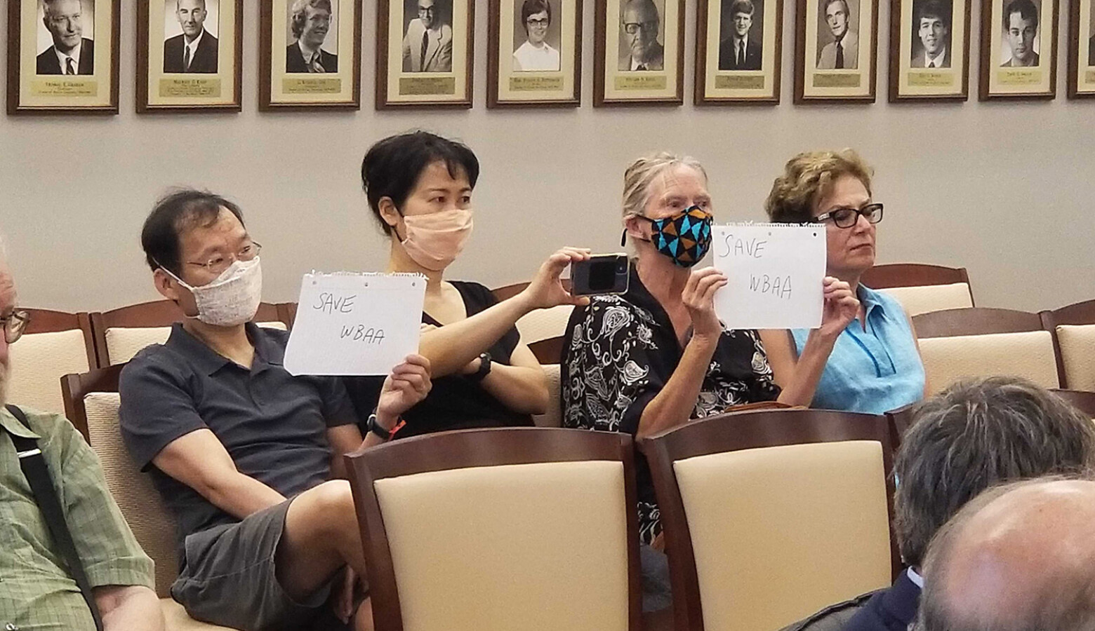 A handful of community members and WBAA listeners attended the Purdue University Board of Trustees meeting Wednesday to ask questions and raise their concerns about the impending deal. (Jeanie Lindsay/IPB News)
