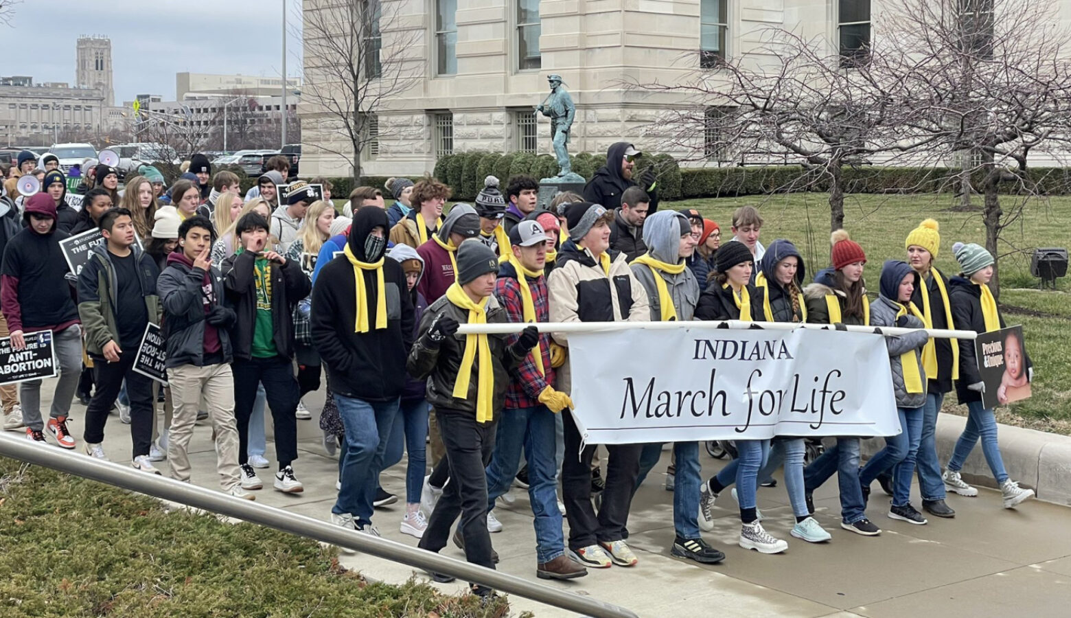 First postRoe March For Life draws hundreds to Indianapolis Indiana Public Radio