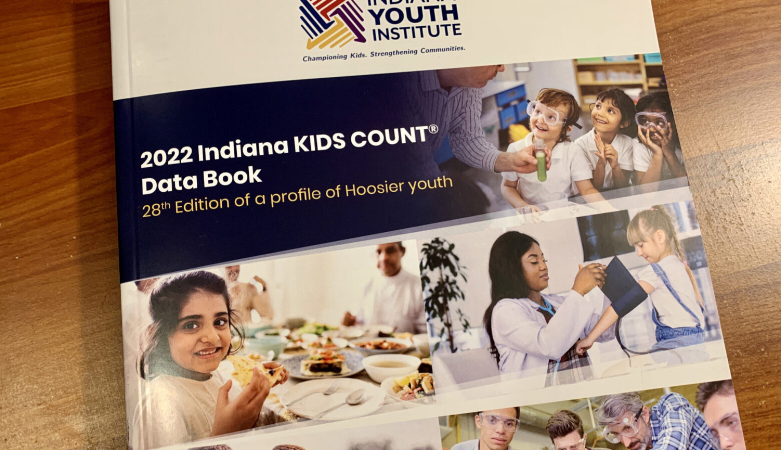 The cover of the 2022 Indiana Kids Count Data Book