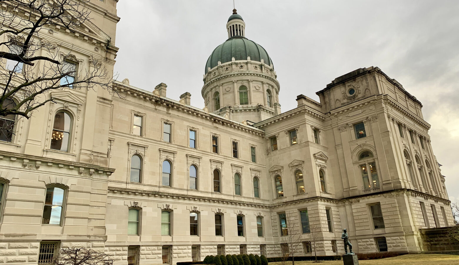 The Indiana Statehouse.