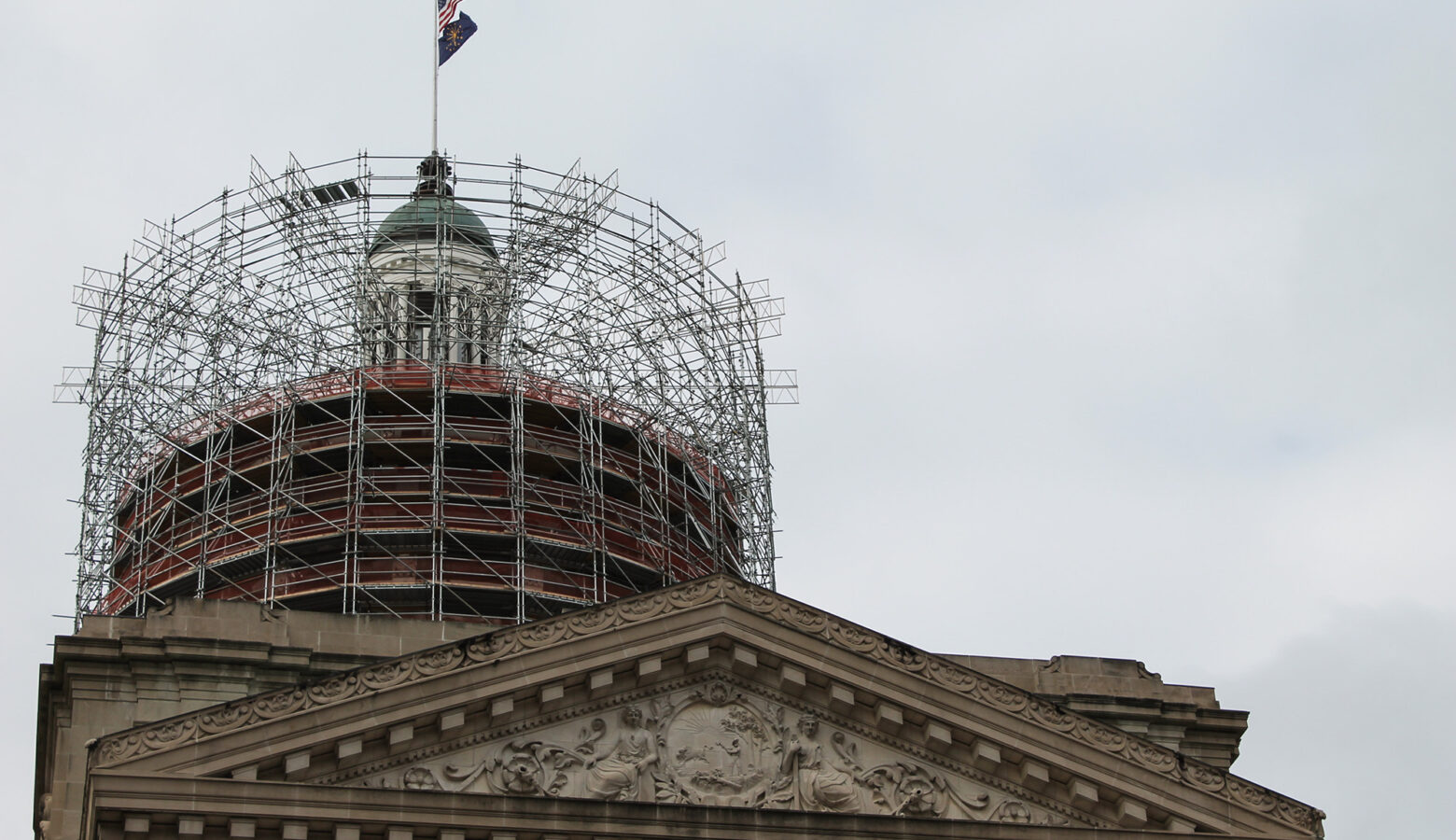 The Indiana Statehouse.