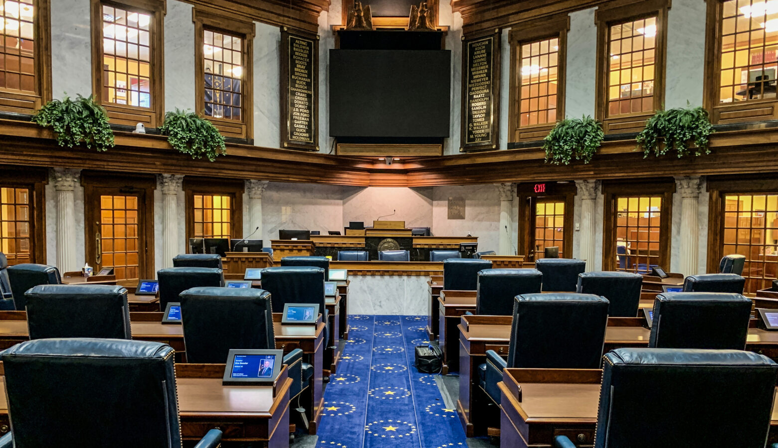 The Senate chamber.