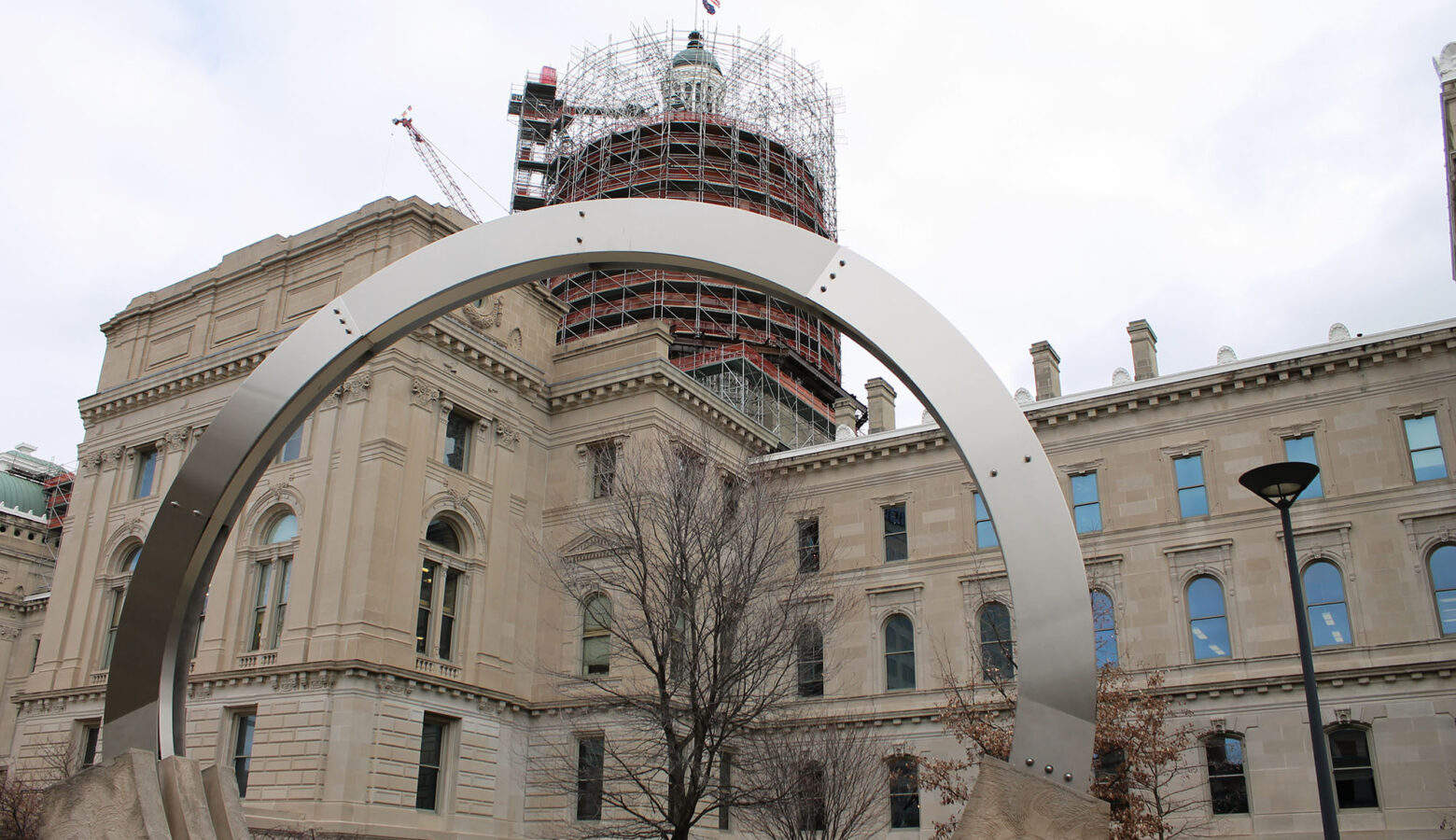 The Indiana Statehouse.