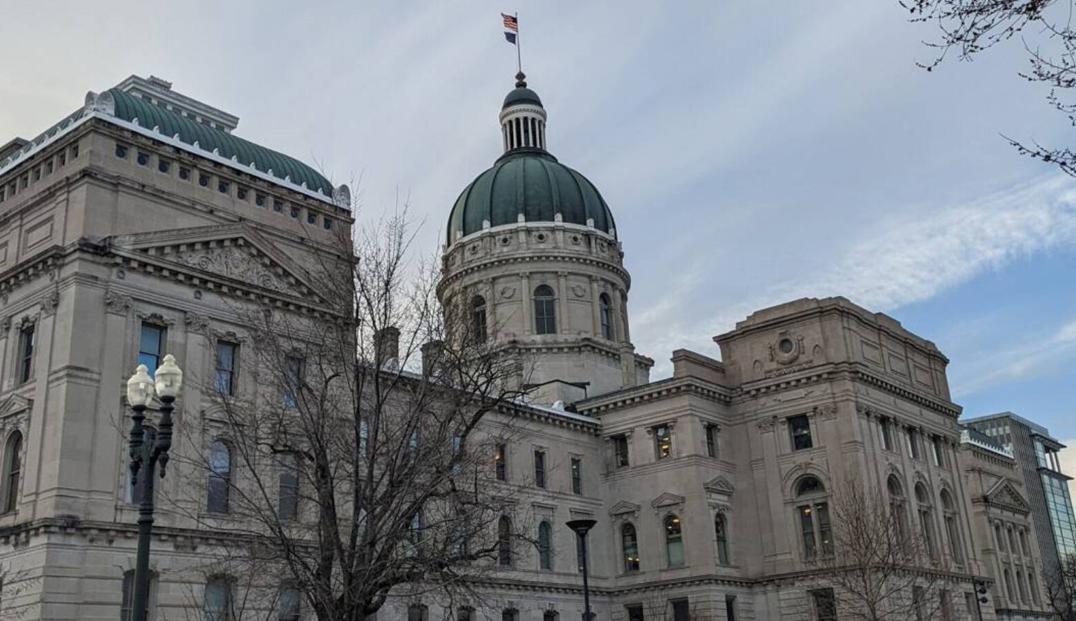The Indiana Statehouse.
