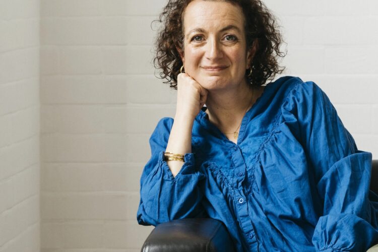 Samantha Ellis sitting.