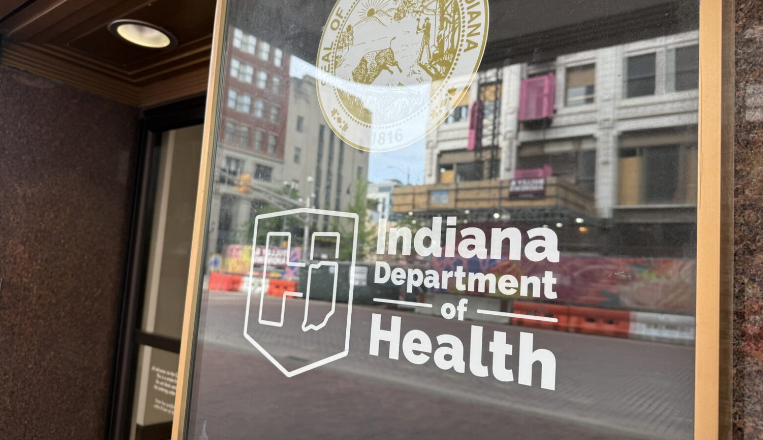 The headquarters of the Indiana Department of Health in Indianapolis.