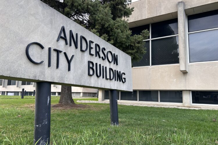 The outside of the Anderson Indiana City Government building