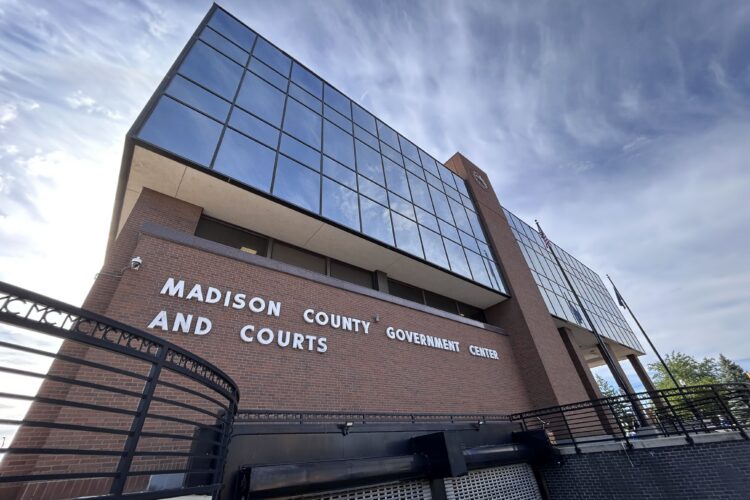 The outside of the Madison County Government Building