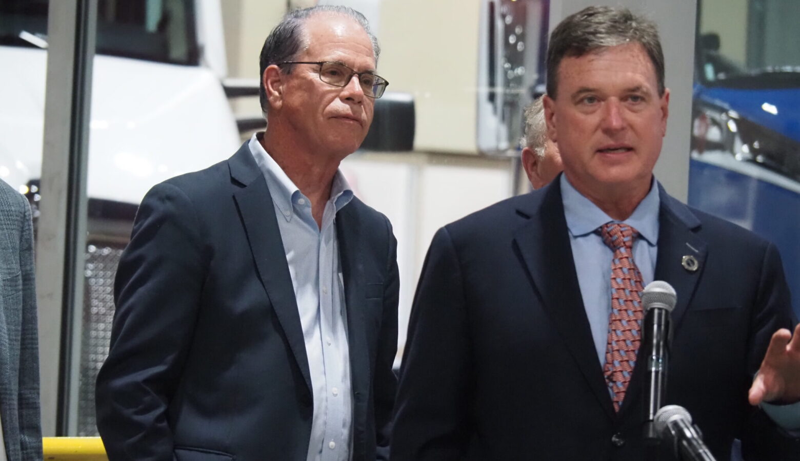 Governor Mike Braun and Attorney General Todd Rokita tour an Indiana business.