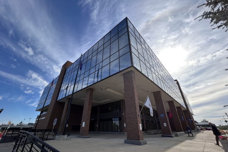 The outside of the Madison County Government building